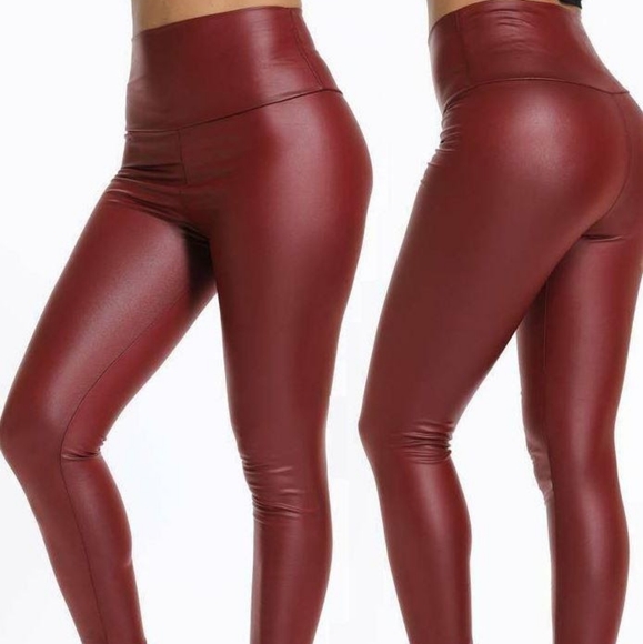 Jamby Styles Faux Leather Leggings - Picture 1 of 2